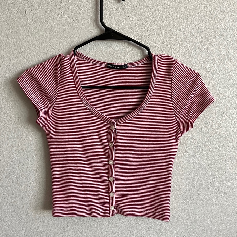 Striped Brandy Melville Croptop